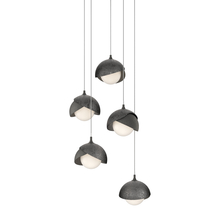 Hubbardton Forge 131125-SKT-LONG-20-89-GG0711 - Brooklyn 5-Light Double Shade Pendant