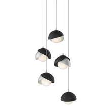 Hubbardton Forge 131125-SKT-LONG-82-10-GG0711 - Brooklyn 5-Light Double Shade Pendant