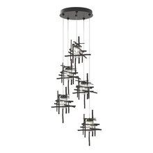 Hubbardton Forge 131126-SKT-STND-14-II0728 - Tura 5-Light Seeded Glass Pendant