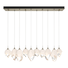 Hubbardton Forge 131145-SKT-LONG-84-WP0756 - Chrysalis 10-Light Mixed Crystal Pendant