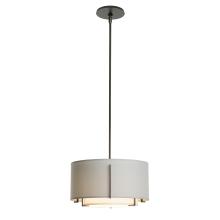 Hubbardton Forge 139602-SKT-MULT-07-SF1099-SJ1590 - Exos Small Double Shade Pendant