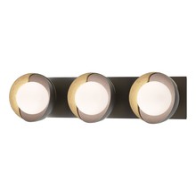 Hubbardton Forge 201378-SKT-14-86-GG0711 - Brooklyn 3-Light Straight Double Shade Bath Sconce