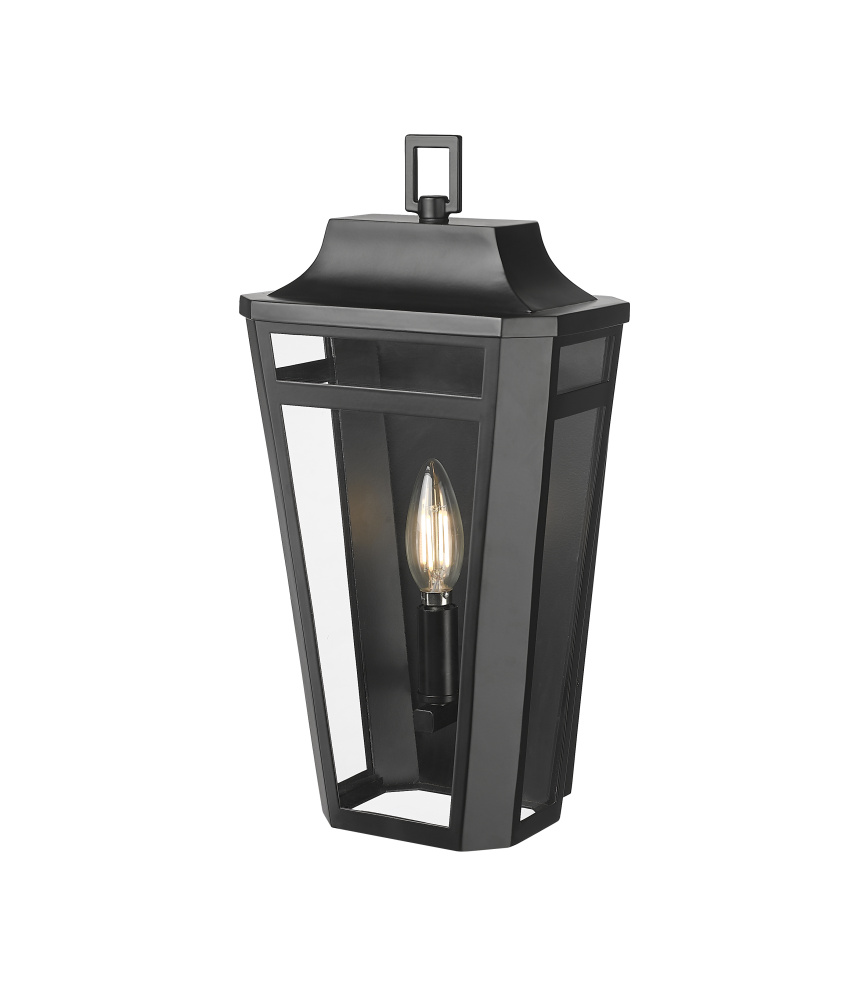 Sumerlin 14.5" High 1-Light Outdoor Wall Sconce - Powder Coated Black