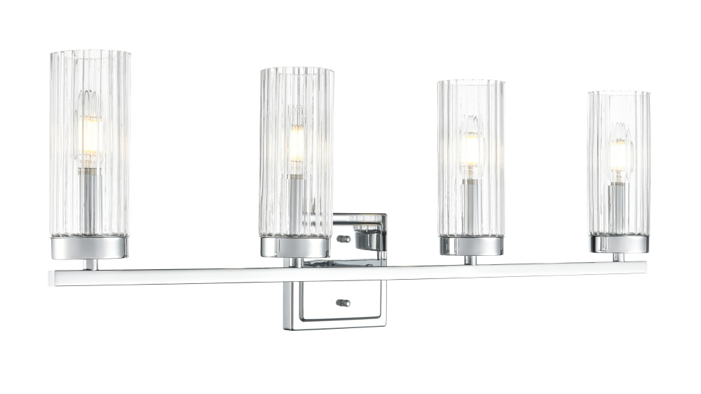 Iversen 29.75" Wide 4-Light Vanity - Polished Chrome