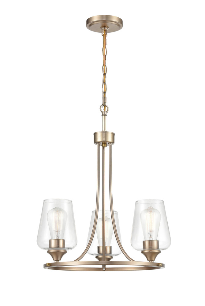 Ashford 18" Wide 3-Light Chandelier