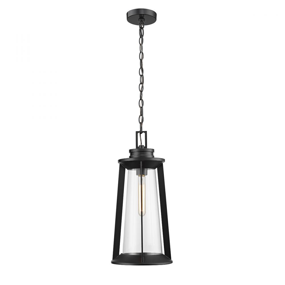 Bolling 1-Light Outdoor Hanging Lantern Powder Coated Black