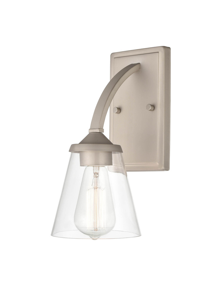 Josleen 1-Light Wall Sconce Satin Nickel