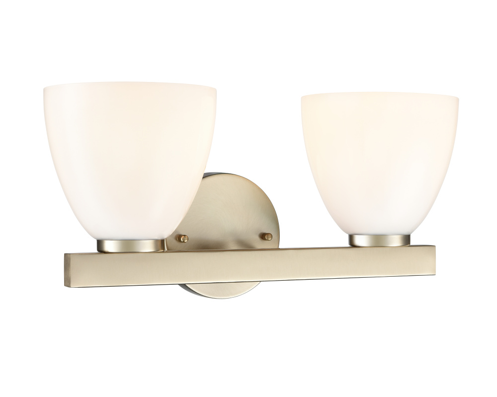 Apria 15.75" Wide 2-Light Vanity - Modern Gold