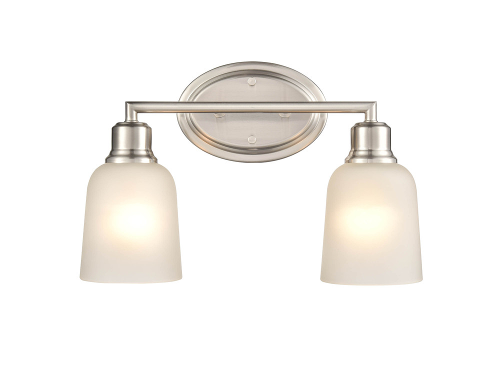 Amberle 2-Light Vanity Brushed Nickel