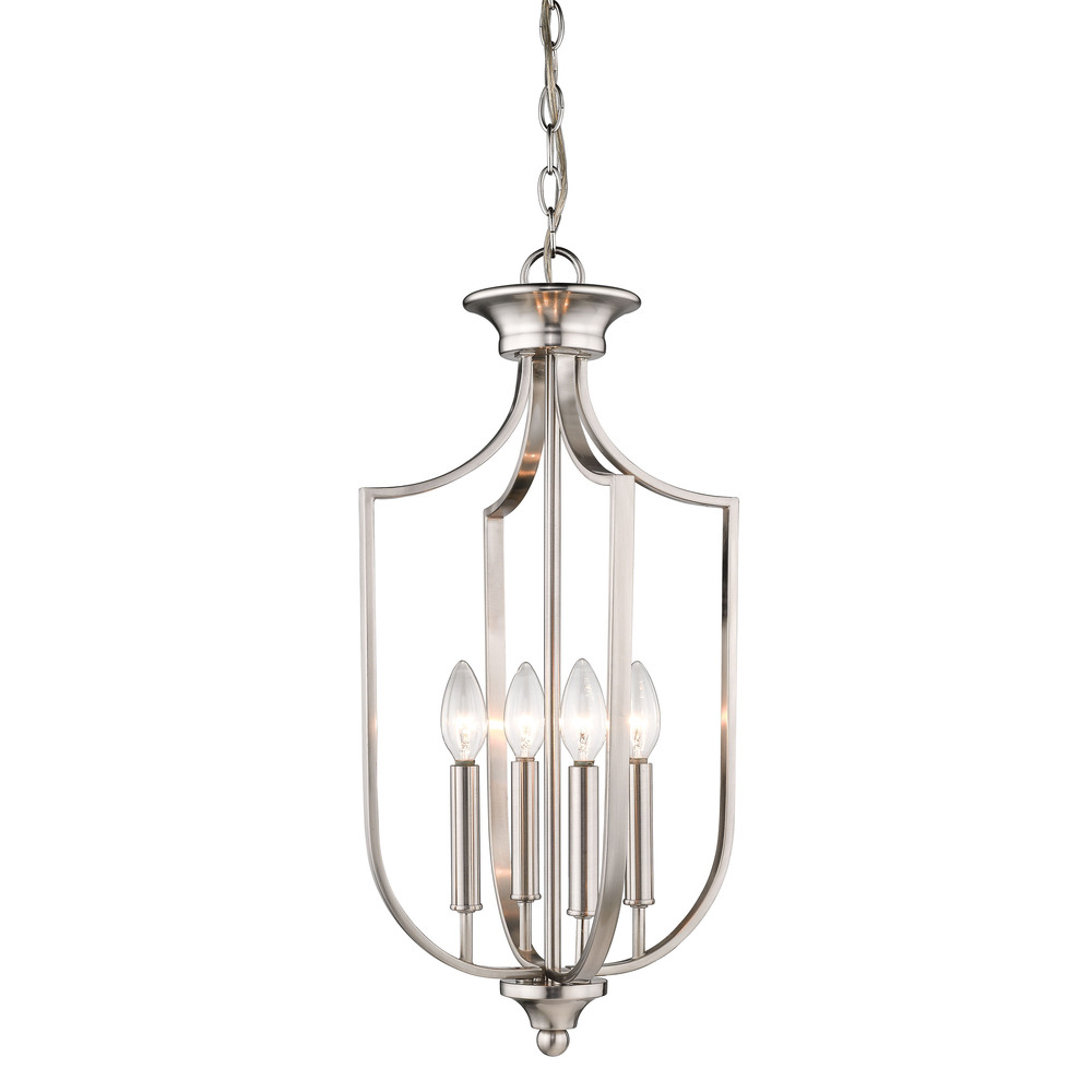 4-Light Pendant light Brushed Nickel
