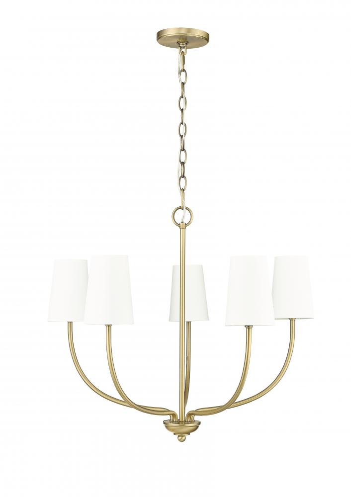 Kandor 5-Light Chandelier Ceiling Light Vintage Brass