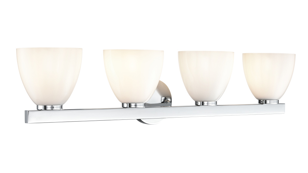 Apria 33" Wide 4-Light Vanity - Polished Chrome