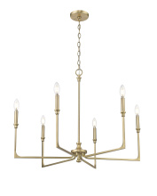 Millennium 25306-VB - Azara 32" Wide 6-Light Chandelier - Vintage Brass