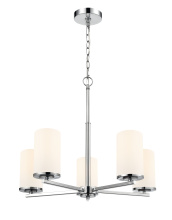 Millennium 2715WG-CH - Verlana 24" 5-Light Chandelier - Chrome
