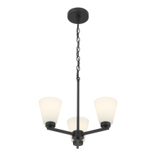 Millennium 64103WG-MB - Strayhan 18" Wide 3-Light Chandelier