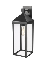 Millennium 22921-PBK - Yates 21.75" High 1-Light Outdoor Wall Sconce - Painted Black