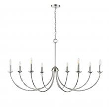 Millennium 12408-PN - Huxley 8-Light Chandelier Ceiling Light Polished Nickel
