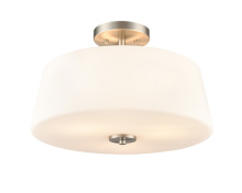 Millennium 214103-BN - Laphia 15.75" Wide 3-Light Semi Flush - Brushed Nickel