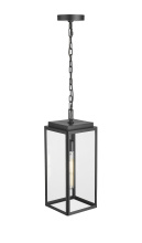 Millennium 902301-PBK - Alpharetta 7.5" 1-Light Outdoor Hanging Lantern - Powder Coated Black