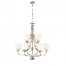 Millennium 492009-MG - Alberta 9-Light Chandelier Ceiling Light Modern Gold