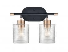 Millennium 9412-MB/MG - Renitta 2-Light Vanity Matte Black Modern Gold