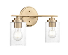 Millennium 3682-MG - Moven 14.25" Wide 2-Light Vanity - Modern Gold