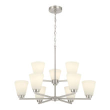 Millennium 64109WG-BN - Strayhan 28.5" Wide 9-Light Chandelier