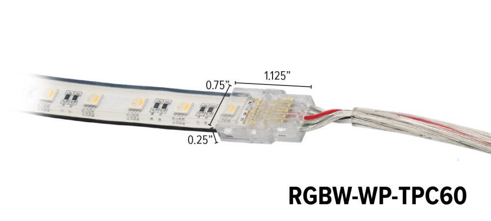 RGBW Tape to Power Connector (wet)
