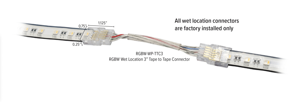 RGBW Tape to Tape Connector (wet)