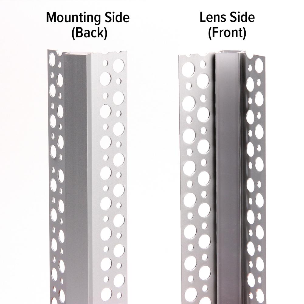 Aluminum Mounting Channels Mud-In Inside Corner