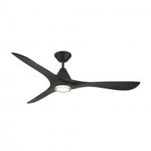 Modern Forms US - Fans Only FR-D2504-60L-MB - Carve 60 Downrod Ceiling Fan