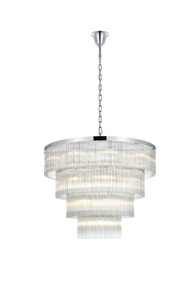 Pendant D40"H31"L28 Chrome