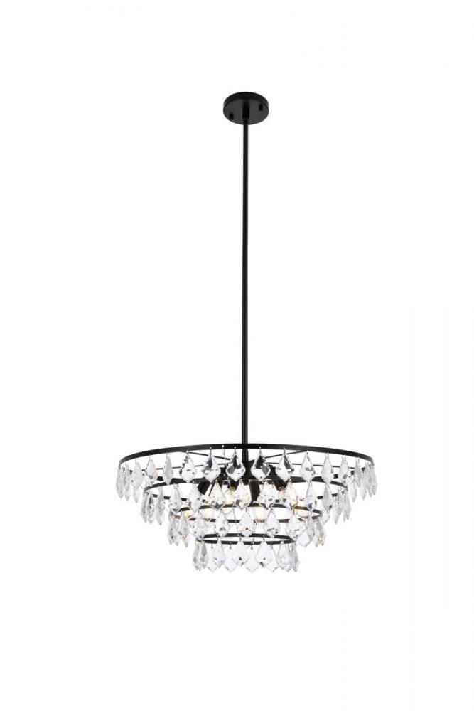 Ella 24 Inch Pendant in Black