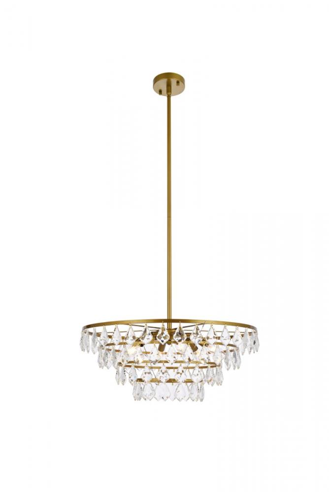 Ella 24 Inch Pendant in Brass