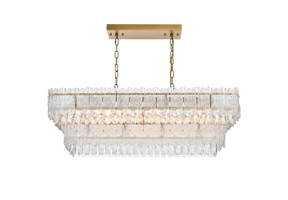 Emilia 37 inch Chandelier in Satin Gold