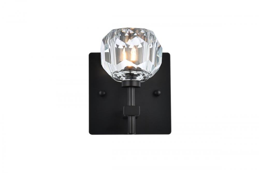 Graham 1 Light Wall Sconce in Black