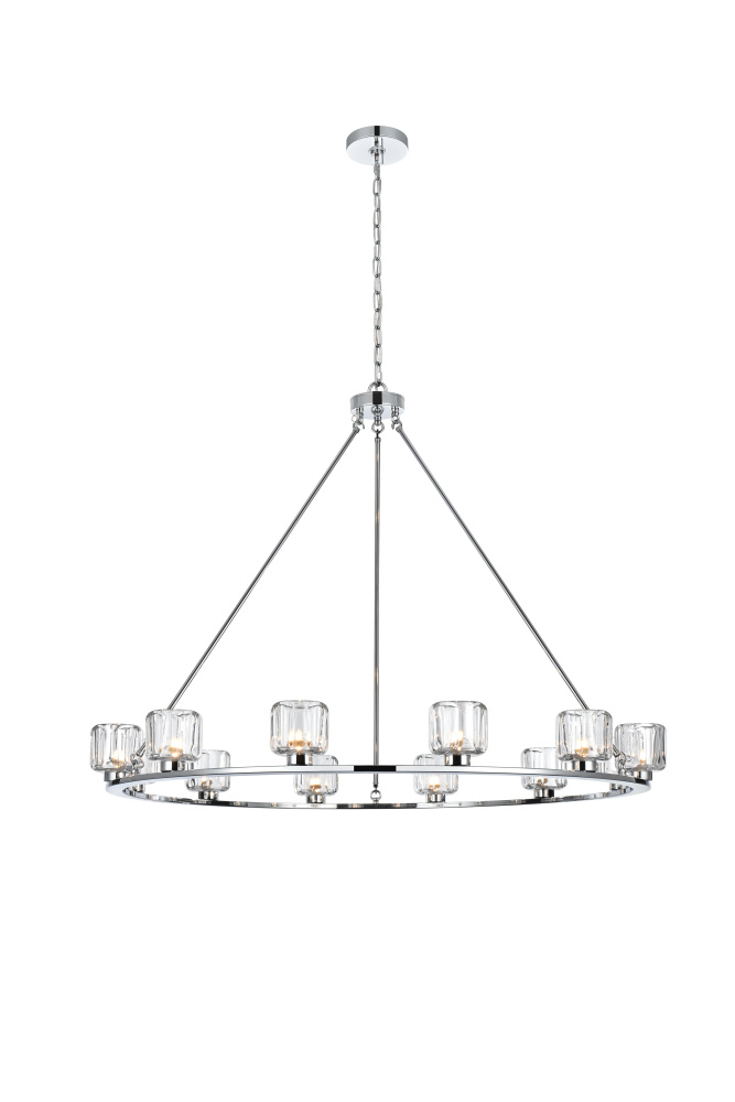 Pendant Light D48" G9 Lt12 40W Chrome