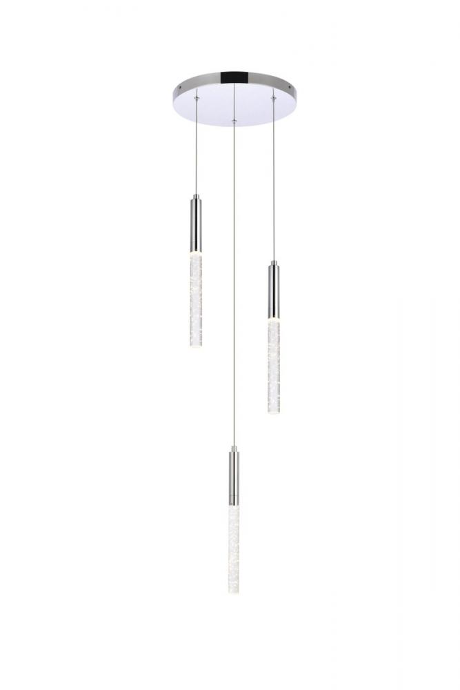 Ruelle 3 Lights Chrome Pendant