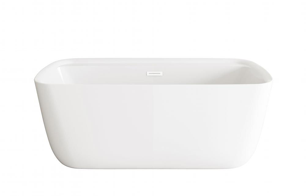 Bathtub 59.1x28.3x22.8 GW with WHT drain kit