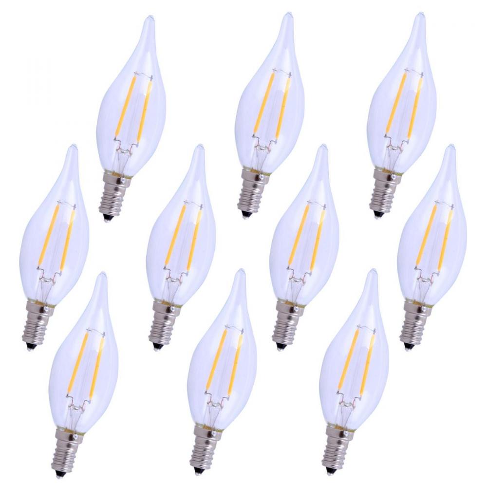 LED E12 Candelabra, 3000k, 300 Degree, CRI80, Es, Ul/CUL, 2.5W, 25w Equivalent, 15000hrs