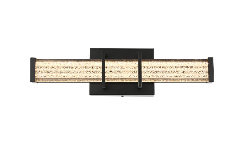 Wall Sconce L16" E4.5" H4.3" LED 8W 3CCT Black