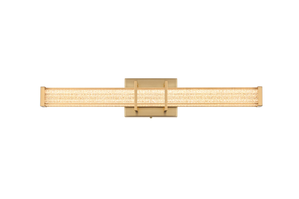 Wall Sconce L24" E4.5" H4.3" LED 14W 3CCT Satin Gold