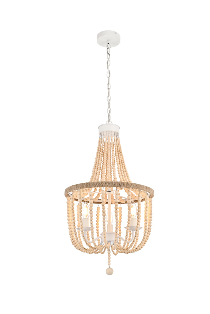 Pendant D16" H47" Beige