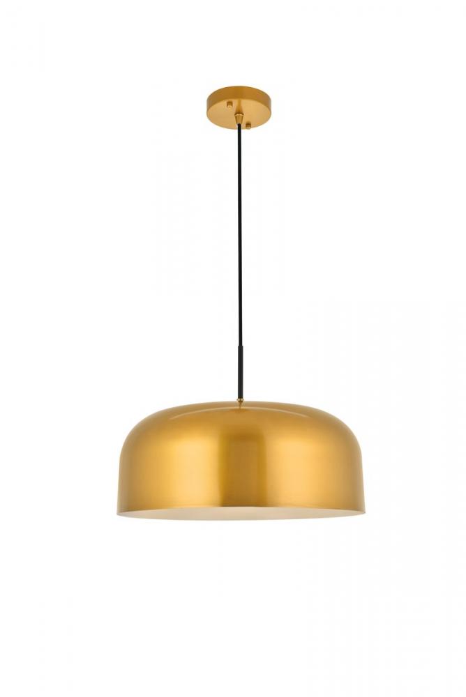 Etude 1 light satin gold Pendant