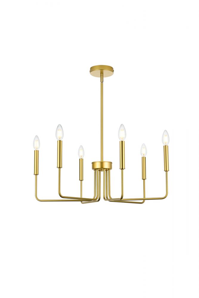 Willa 26 Inch Pendant Light in Brass