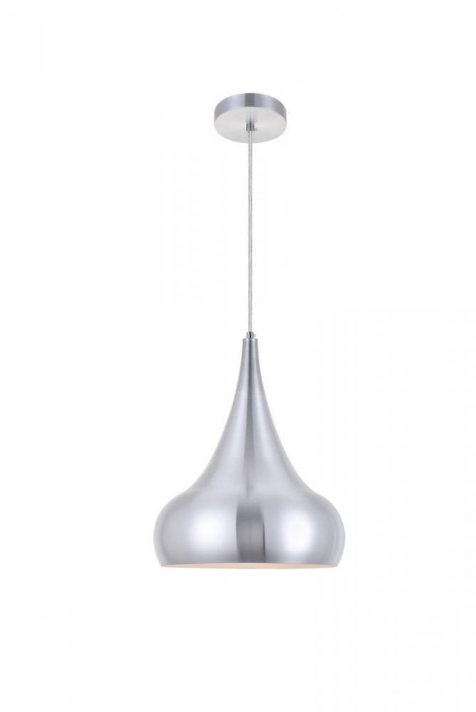 Circa 1 Light Burnished Nickel Pendant