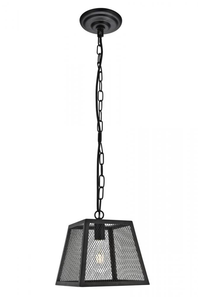 Talon Collection Pendant D9.8 H10.4 Lt:1 Matte Black Finish