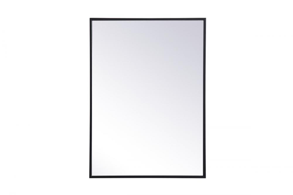 Metal Mirror Medicine Cabinet 20 Inchx28 Inch in Black