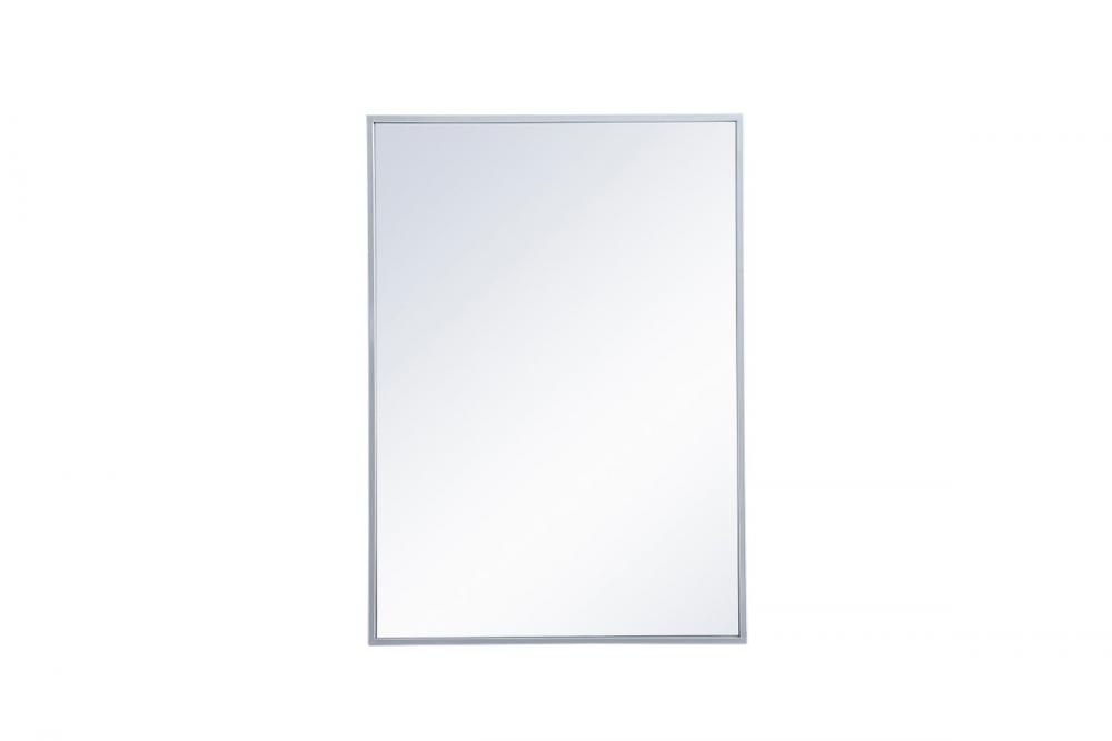 Metal Mirror Medicine Cabinet 20 Inchx28 Inch in Silver