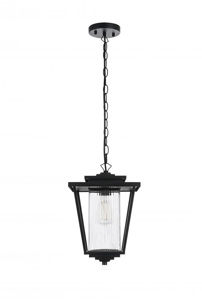 York 7 inch Outdoor Pendant in Black